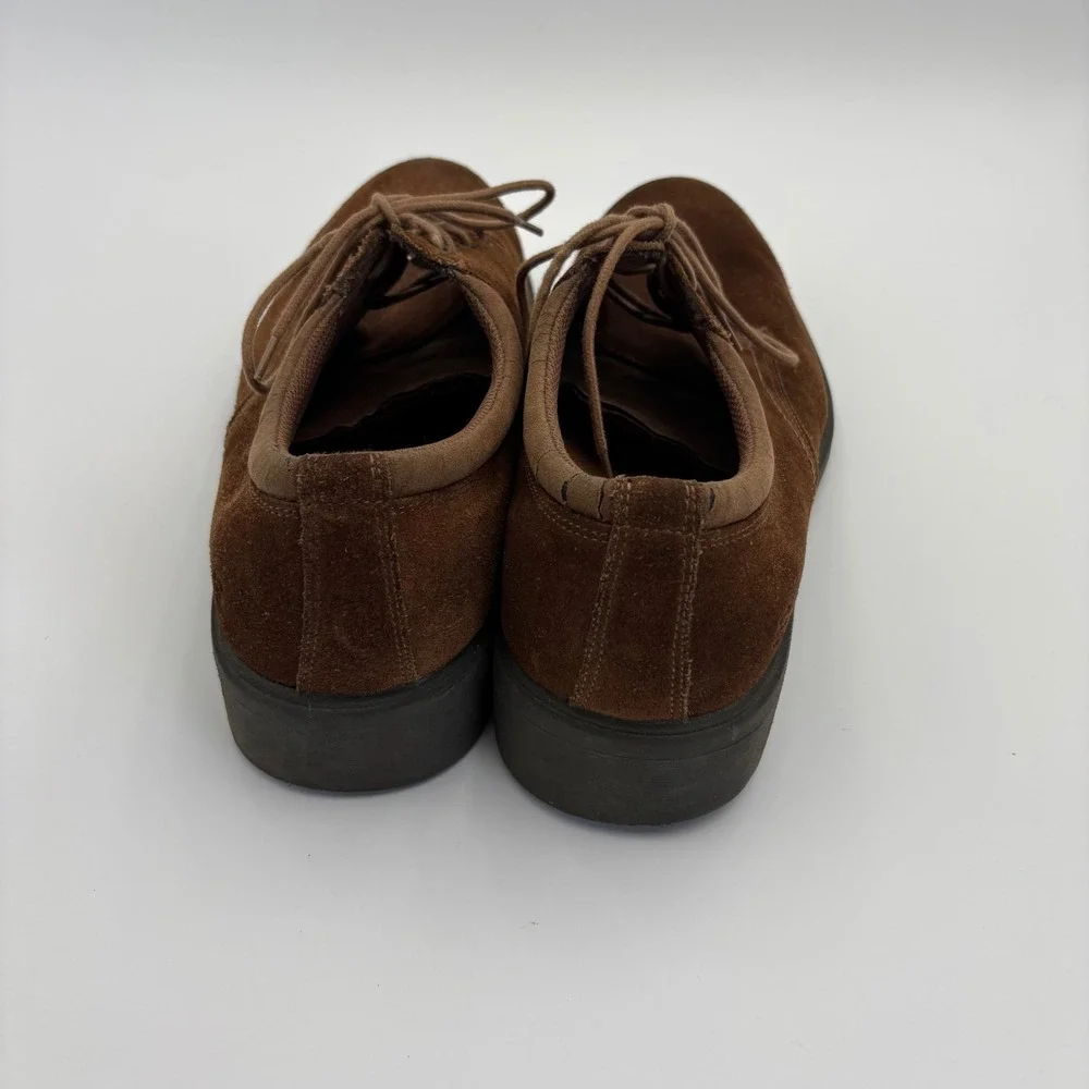 Skechers Oxford Shoes Mens 13 Brown‎ Excellent Y2K Chunky Suede 62338